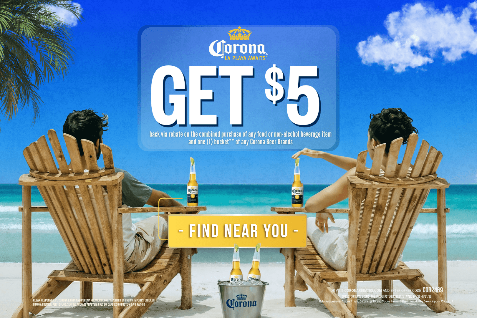 Corona, Lightning On-Premise Rebate March 16-Aug 31 - Tampa Bay