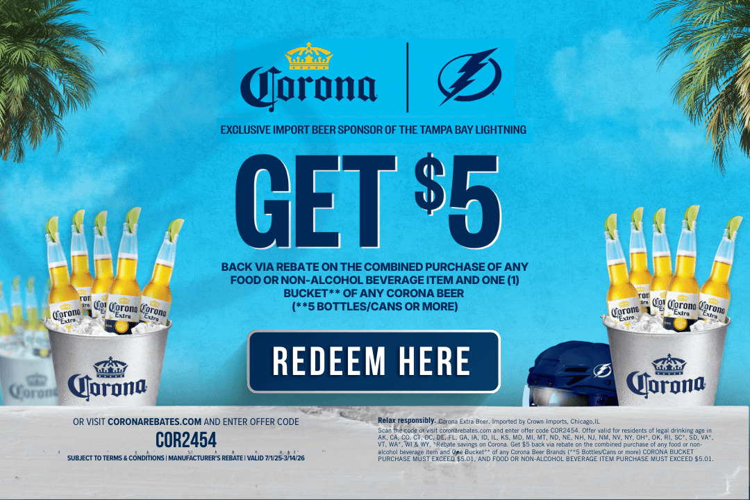 Corona, Rebate - Tampa Bay